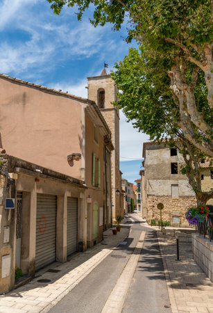 Impression of Orange, a commune in the Provence region in southeastern France at summer timeの写真素材