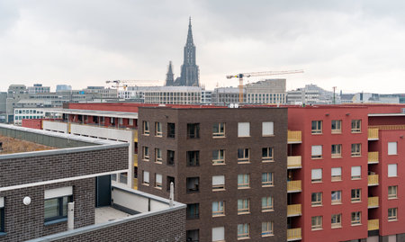 Impression of Ulm, a city in a state named Baden-Wuerttemberg in southwestern Germanyの写真素材