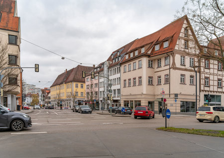 Impression of Ulm, a city in a state named Baden-Wuerttemberg in southwestern Germanyの写真素材