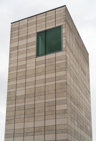 Architectural detail seen in Ulm, a city in a state named Baden-Wuerttemberg in southwestern Germanyの写真素材