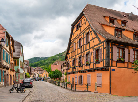 Impression of Ribeauville, a commune in the Hauts-de-France in northern France.の写真素材