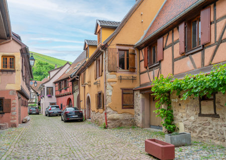 Impression of Turckheim, commune in the Haut-Rhin department in Grand Est in north-eastern Franceの写真素材