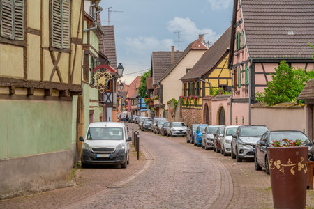 Impression of Turckheim, commune in the Haut-Rhin department in Grand Est in north-eastern Franceの写真素材