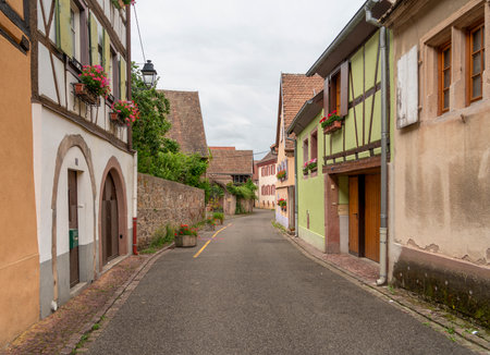 Impression of Turckheim, commune in the Haut-Rhin department in Grand Est in north-eastern Franceの写真素材