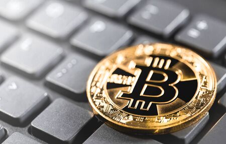 bitcoin on the keyboard