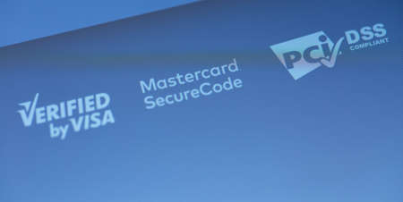 Visa, Visa Electron, Master Card - International payment systems. Credit cards closeup. Moscow, Russia - September 25, 2020のeditorial素材