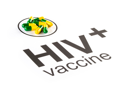 Science research by HIV Oral vaccine capsule, prevent aidsの写真素材