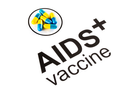 Science research by AIDS Oral vaccine capsule, prevent HIVの写真素材