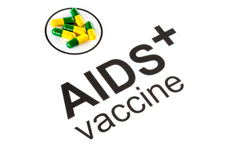 Science research by AIDS Oral vaccine capsule, prevent HIVの写真素材
