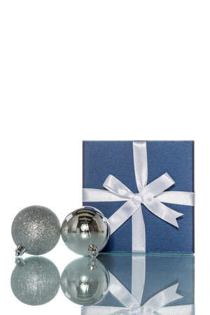 luxury color gift box with  christmas decoration, saleの写真素材