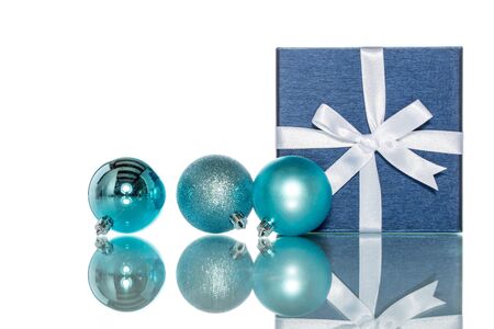 luxury color gift box with  christmas decoration, saleの写真素材