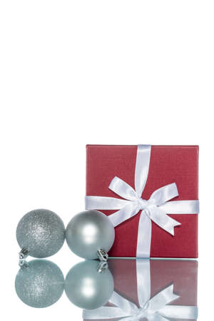 luxury color gift box with  christmas decoration, saleの写真素材