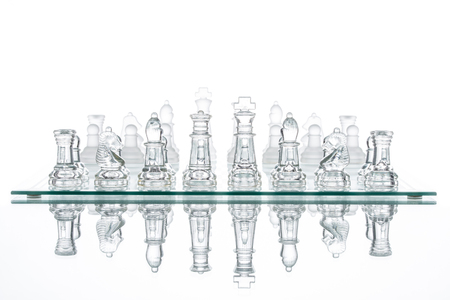 chess group transparent glass blur silhouette team challenge warの写真素材