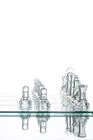 chess group transparent glass blur silhouette team challenge warの写真素材