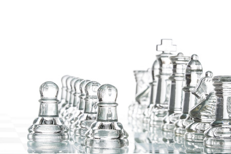 chess group transparent glass blur silhouette team challenge warの写真素材