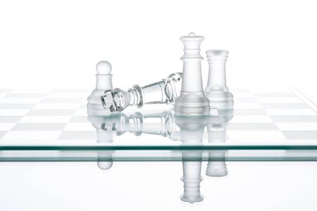 Chess King Queen Pawn,business fight Winning Concepts, play gameの写真素材
