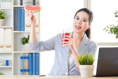 business woman really know how to make it success for summer projectの写真素材