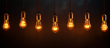 retro lamps and free space for decoratingの素材