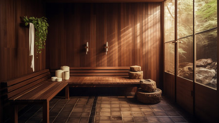 modern sauna interiorの素材