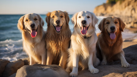 happy dog travel, concept of traveling with petsの素材