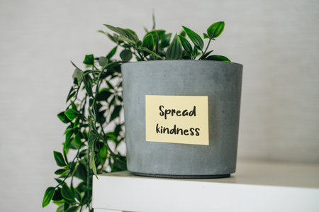 Spread Kindness sticker, conveying a positive message and promoting compassionの写真素材