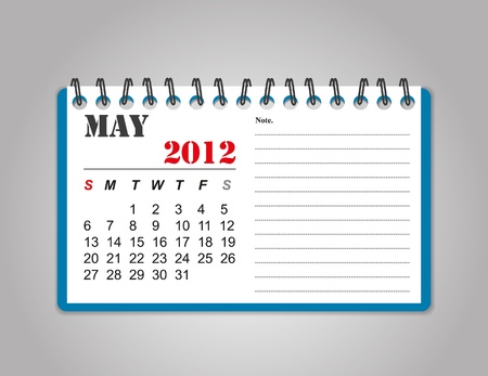 May 2012 calendarのイラスト素材