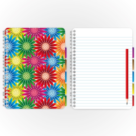 Wow ! Beautiful colorful cover and page sheet.のイラスト素材