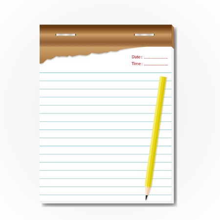 Tablet memo sheet for list.のイラスト素材