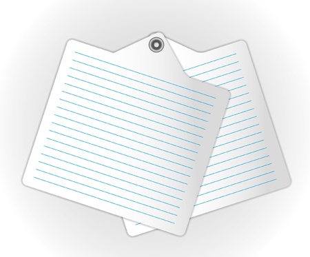 overlaps new memo sheet  on abstract backgrounds.のイラスト素材