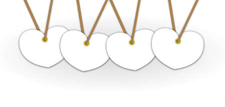 Artwork heart pattern advertise for label price tag and bundle keys.のイラスト素材