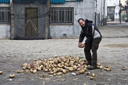 Party, Party Jarramplas, The Piornal, Cceres, Extremadura, 2012のeditorial素材