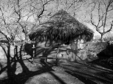  Hut for livestock in La Vera, Avila, Spainのeditorial素材
