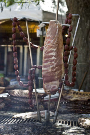 Barbecue, Medieval Market Oropesa, Toledo,  22/04/20112のeditorial素材