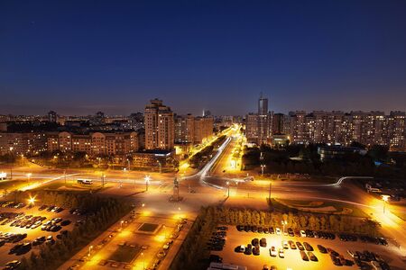 streets and buildingsの写真素材