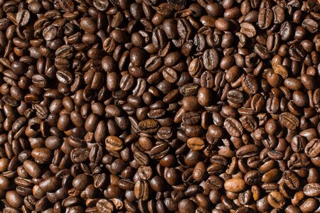 Coffee beans background wallpaper texture.の写真素材