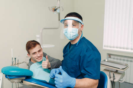 Dentistry. Dental clinic. Doctor and patient. Teeth health.の写真素材