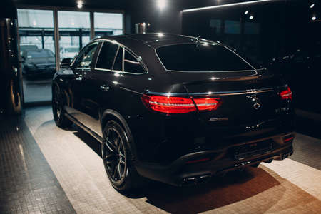 USA - New York, March 19, 2019: The new modern Mercedes Benz AMG GLE 63 S 4MATICのeditorial素材