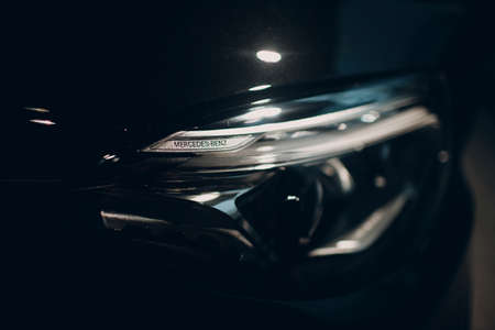 USA - New York, March 19, 2019: The new modern Mercedes Benz AMG GLE 63 S 4MATICのeditorial素材