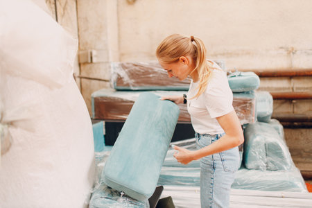 Furniture Upholstery and Manufacture fabric cloth Renovationの写真素材