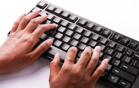 Typing Keyboardの写真素材