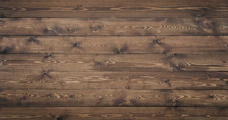 Wooden table top view rustic style. Natural wooden planks.