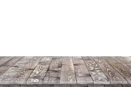 Empty wooden table for product placement
