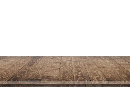 Empty wooden table perspective for product