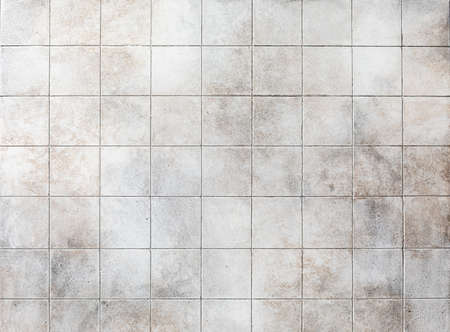 Square tiled seamless pattern. White ceramic tile texture backgroundの写真素材