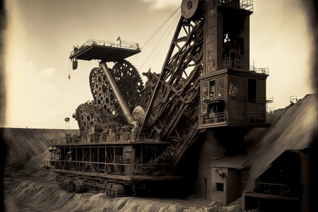 vintage coal mining industry