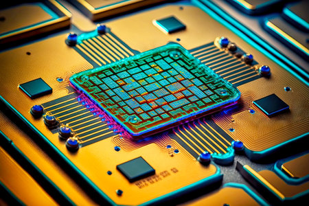 microchip and transistor innovation wafer semiconductor manufacturing