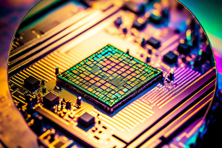 microprocessor and microcircuit industry wafer semiconductor manufacturing