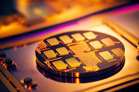 integrated chips for automatic machines wafer semiconductor manufacturingの写真素材