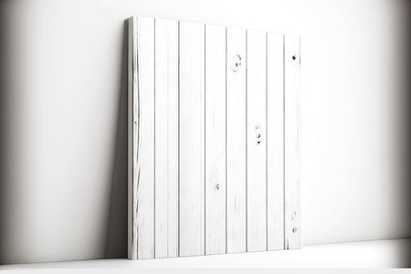 blank wood panels white wooden board for repairの写真素材