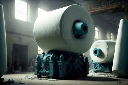 factories for creation of fabric white paper pulp and paper industry